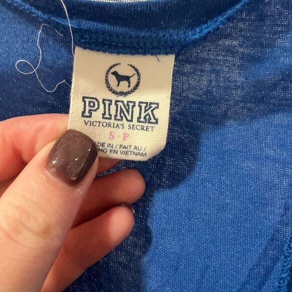 Victoria secret PINK Racerback Tank Top in Blue size S - Picture 2 of 4